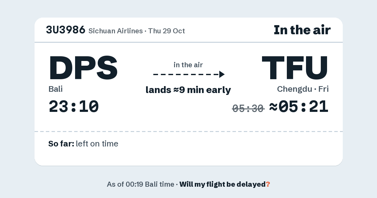 Link preview: 3U3986 lands about 05:21