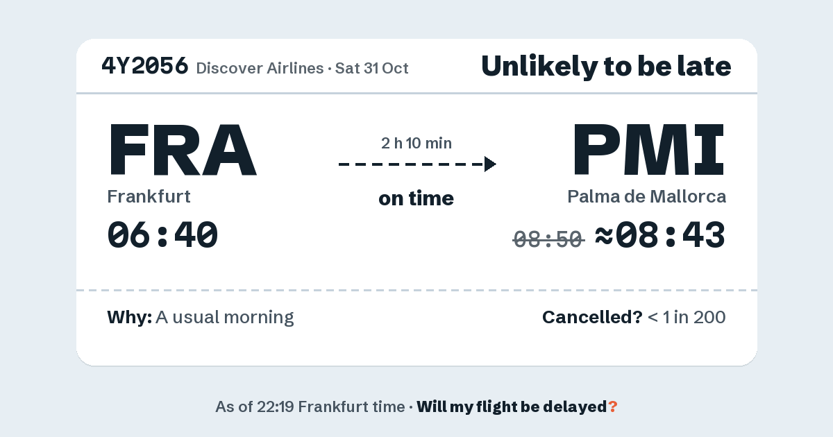 Link preview: 4Y2056 lands about 08:43