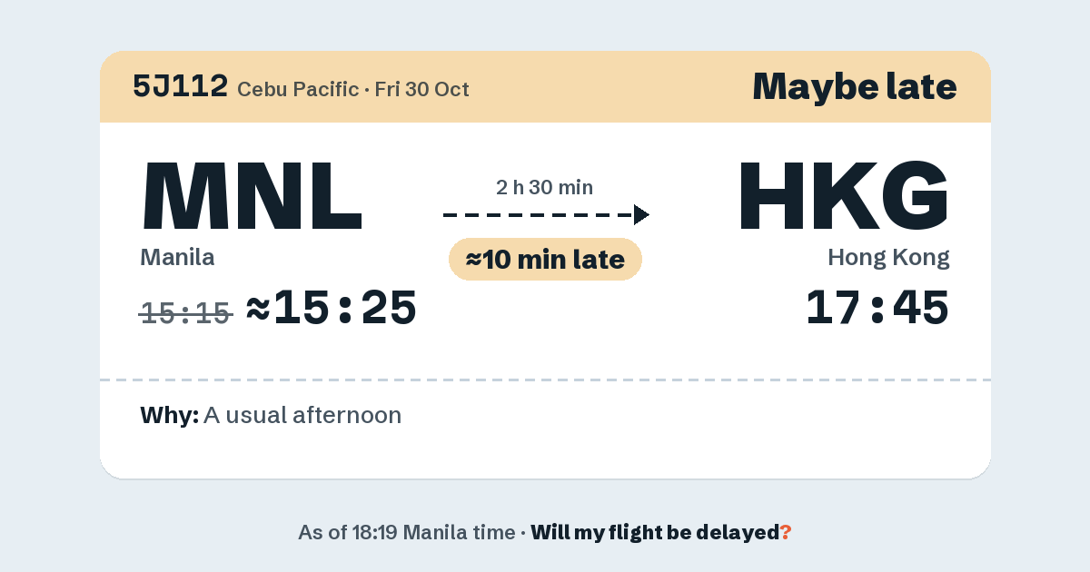Link preview: 5J112 lands about 17:48