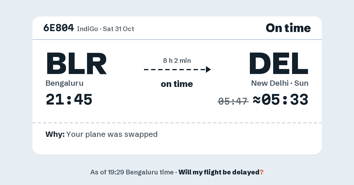Link preview: 6E804 lands about 05:33