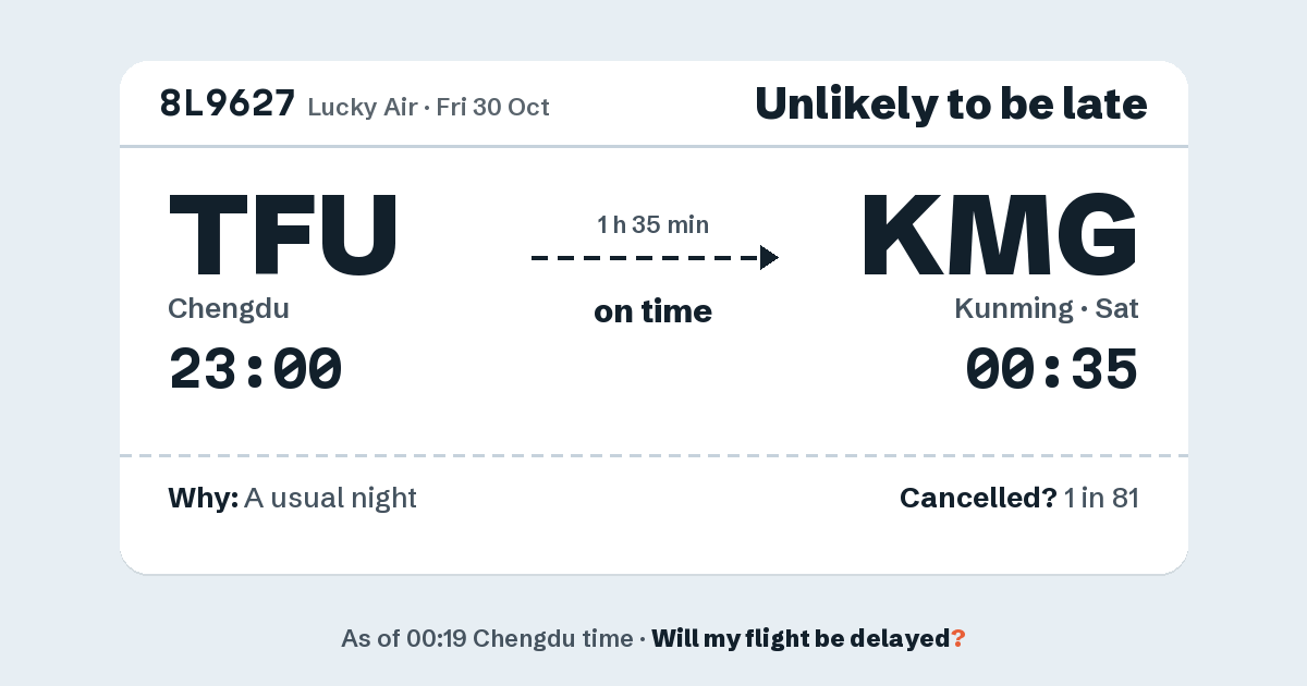 Link preview: 8L9627 lands about 00:36