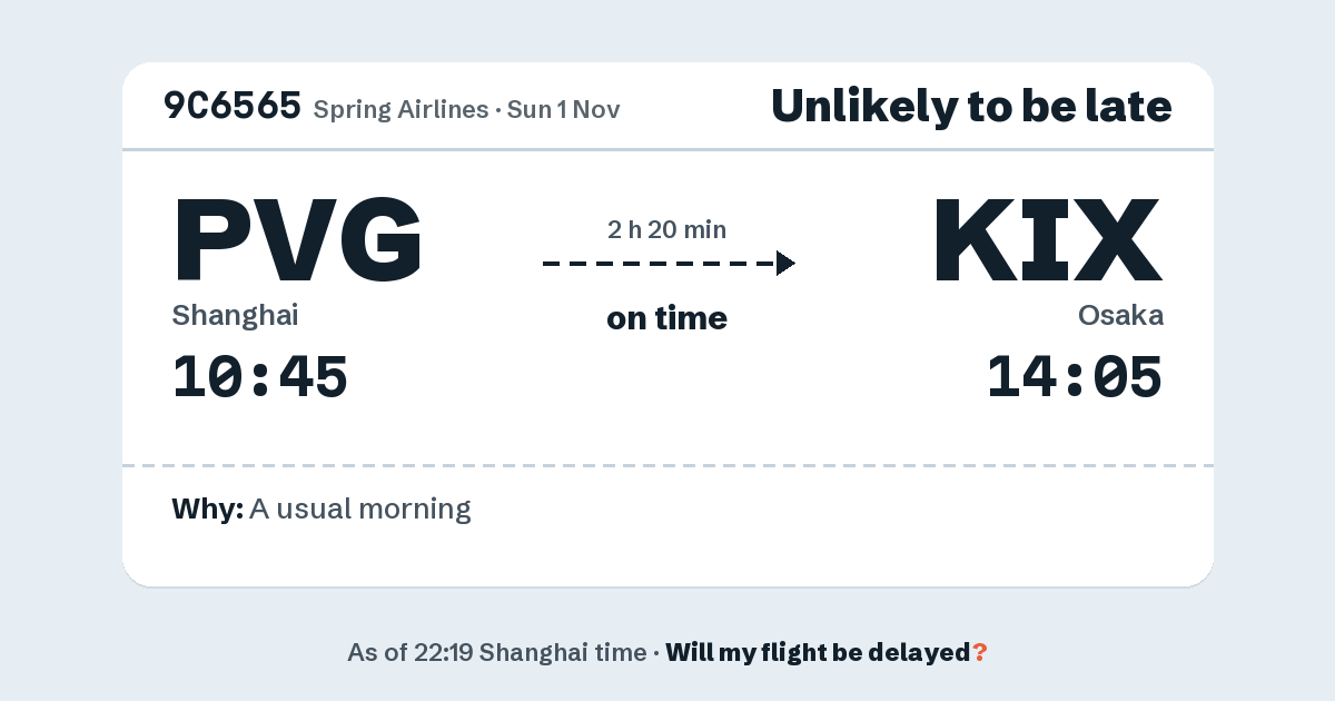 Link preview: 9C6565 lands about 14:02