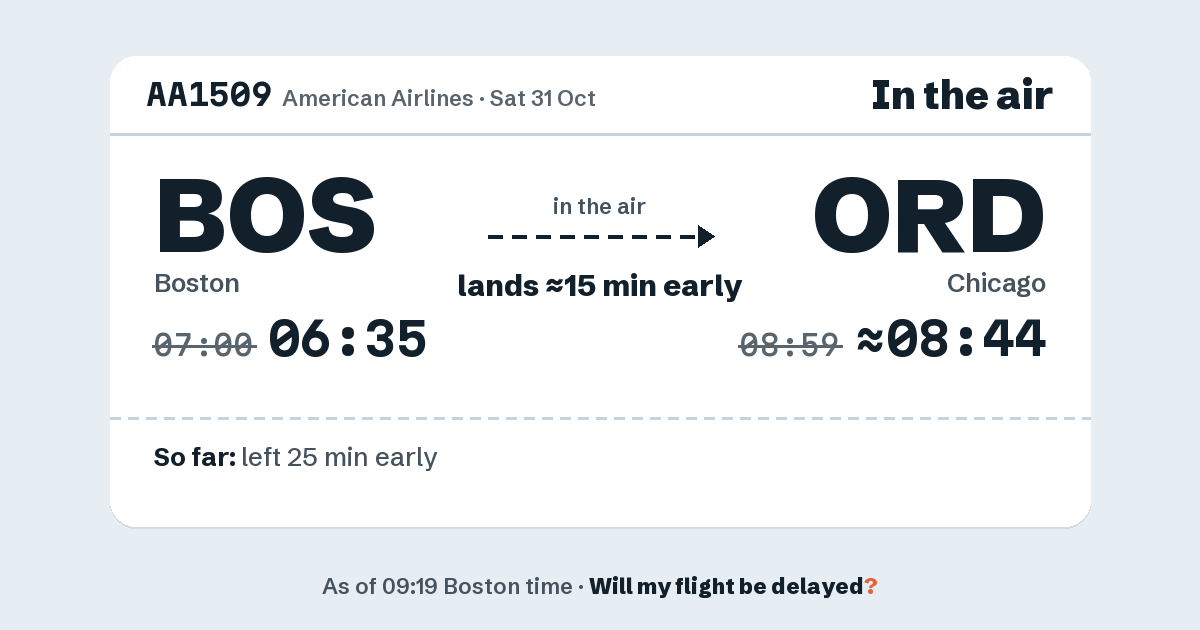 Link preview: AA1509 lands about 08:44