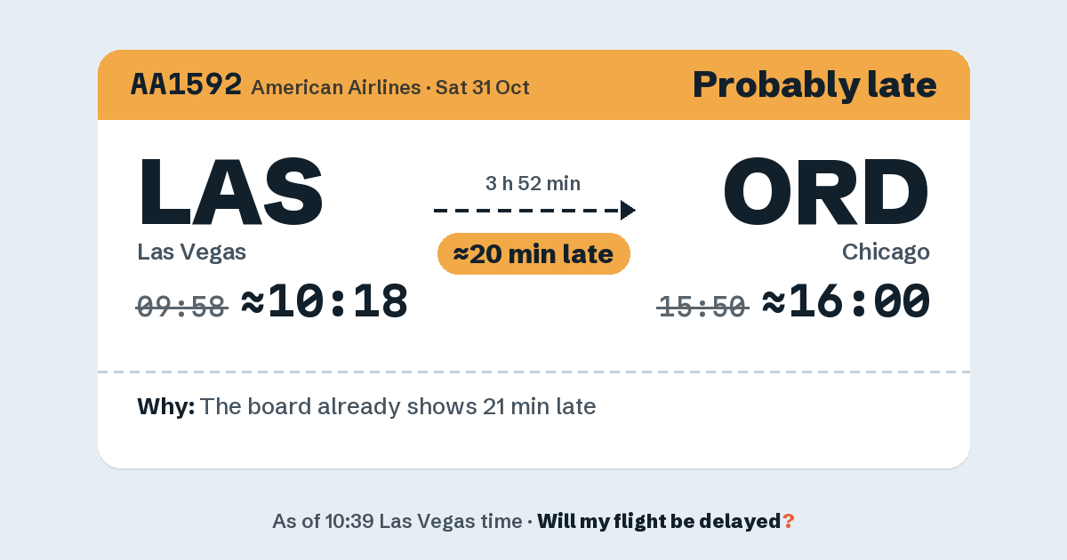 Link preview: AA1592 lands about 16:02