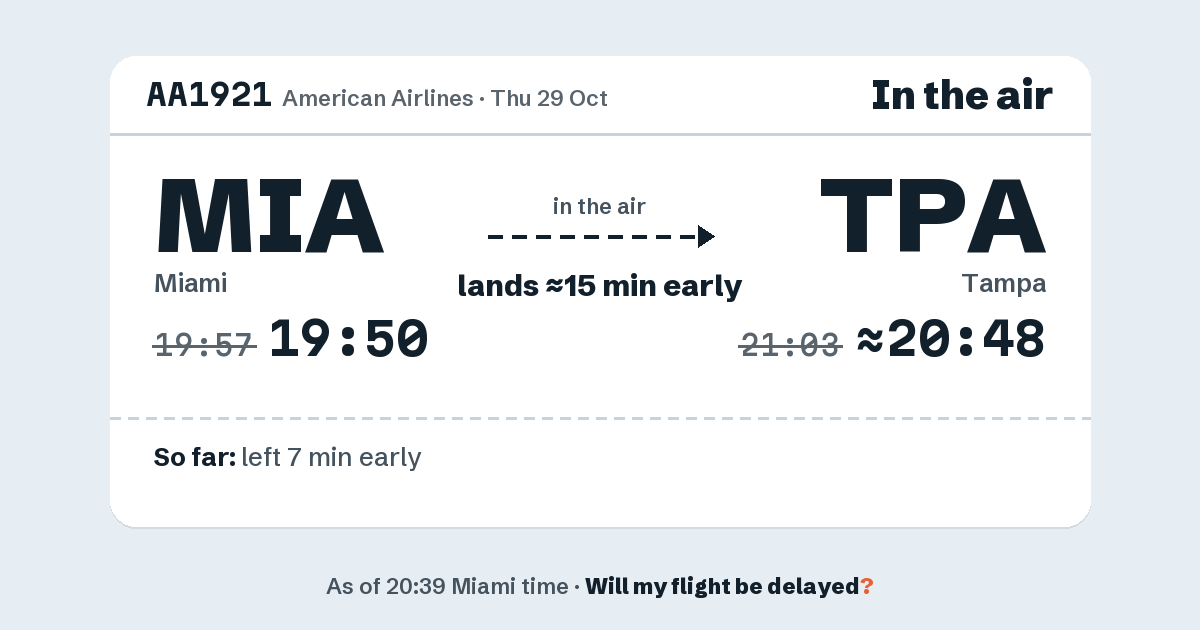 Link preview: AA1921 lands about 20:48