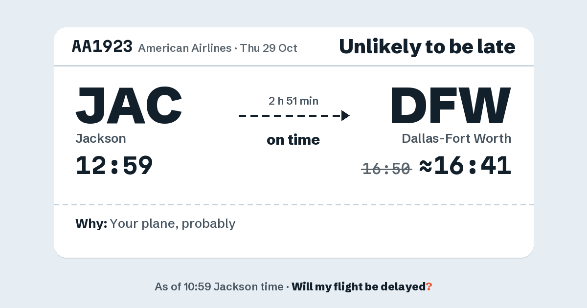 Link preview: AA1923 lands about 16:41