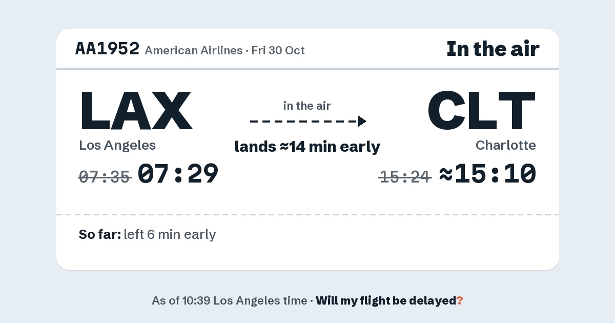 Link preview: AA1952 lands about 15:10