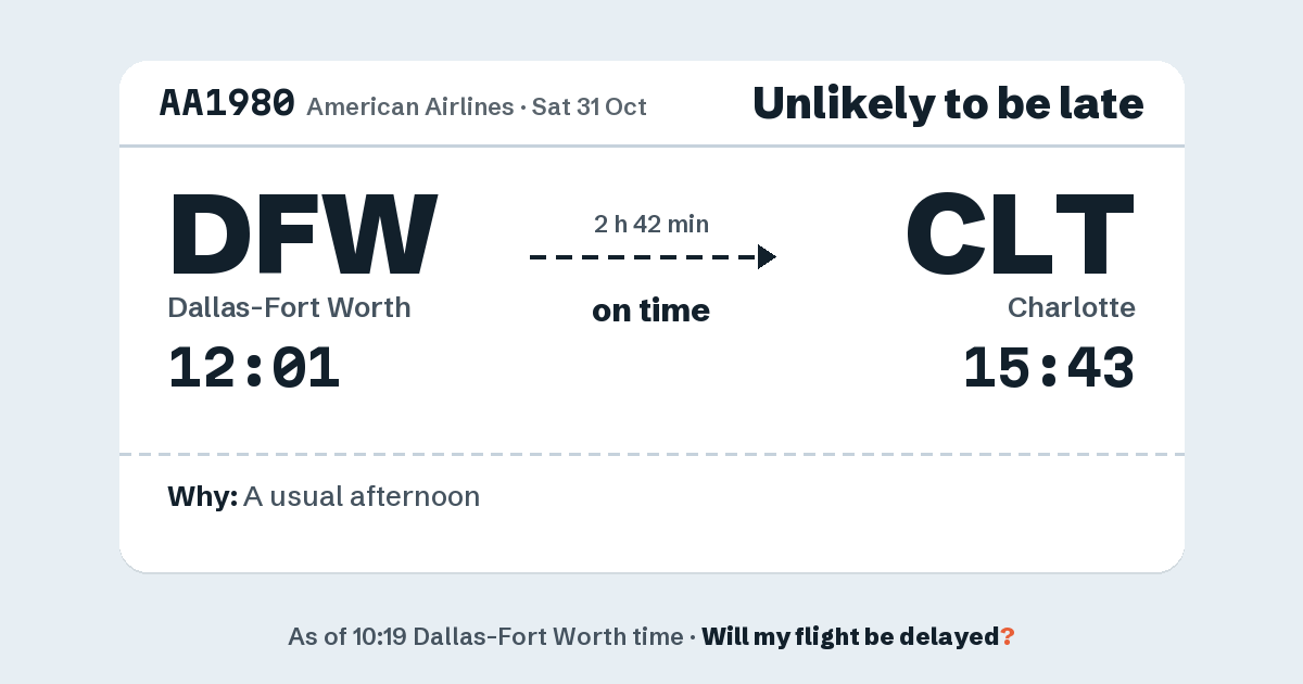 Link preview: AA1980 lands about 15:39