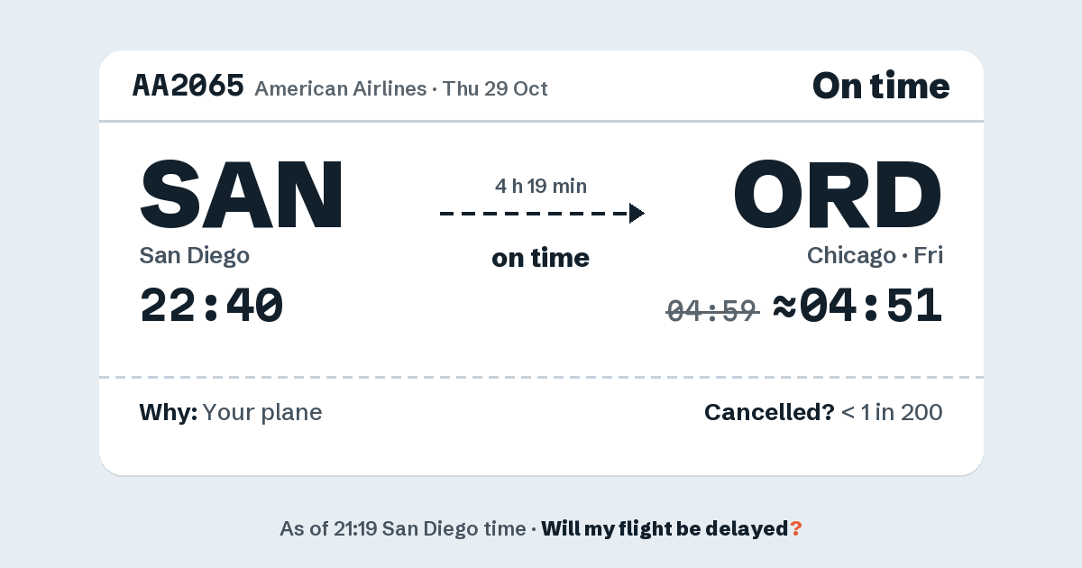 Link preview: AA2065 lands about 04:51