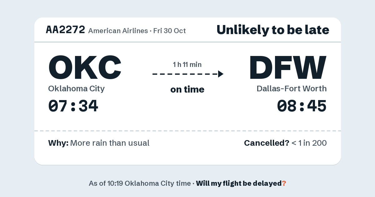 Link preview: AA2272 lands about 08:41
