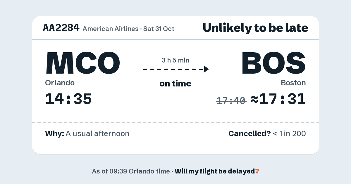 Link preview: AA2284 lands about 17:31