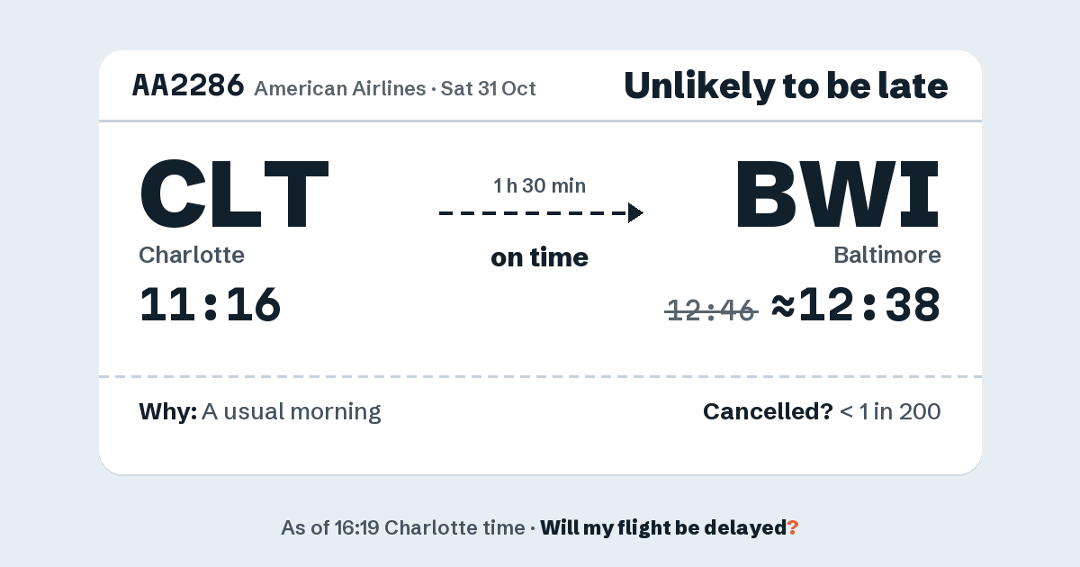 Link preview: AA2286 lands about 12:38