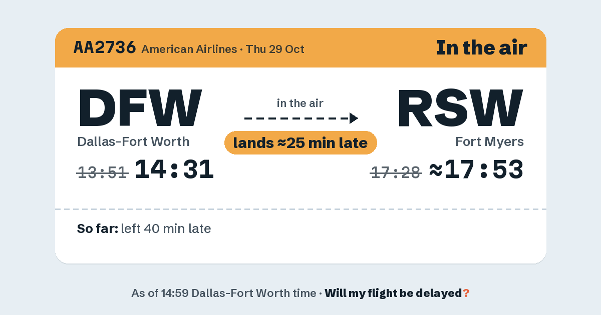 Link preview: AA2736 lands about 17:54