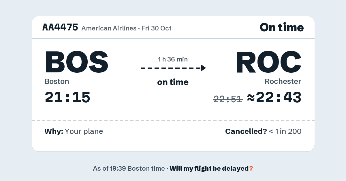 Link preview: AA4475 lands about 22:43