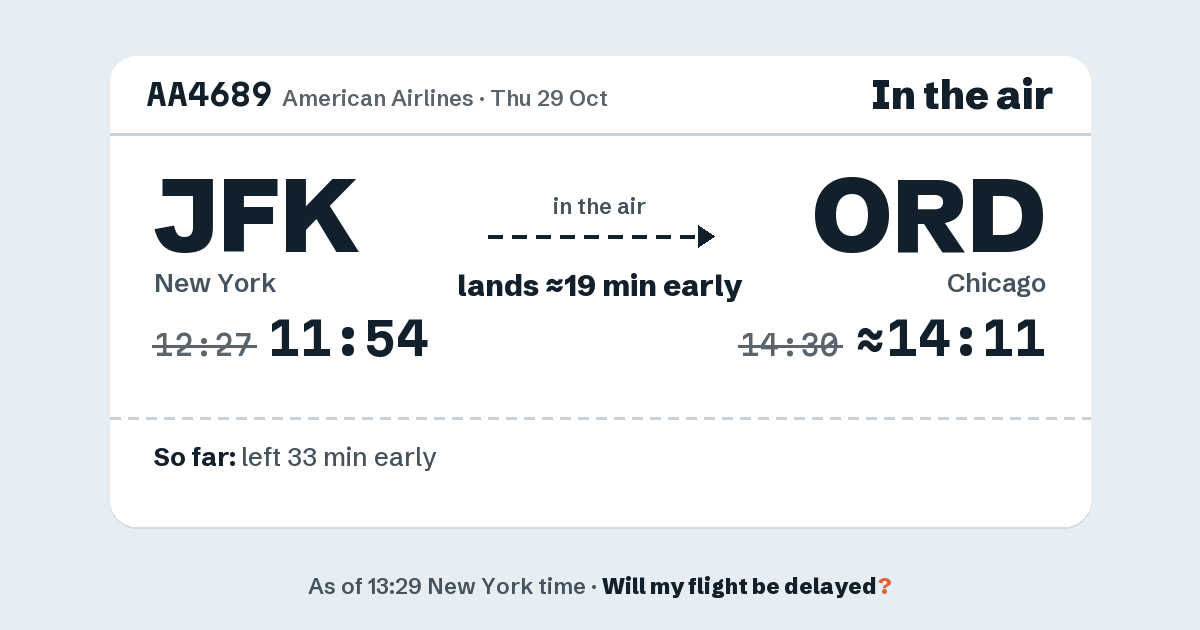 Link preview: AA4689 lands about 14:11