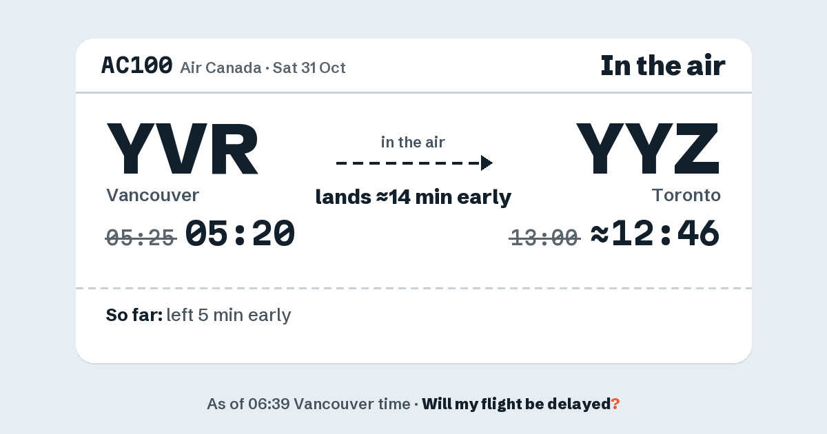 Link preview: AC100 lands about 12:46