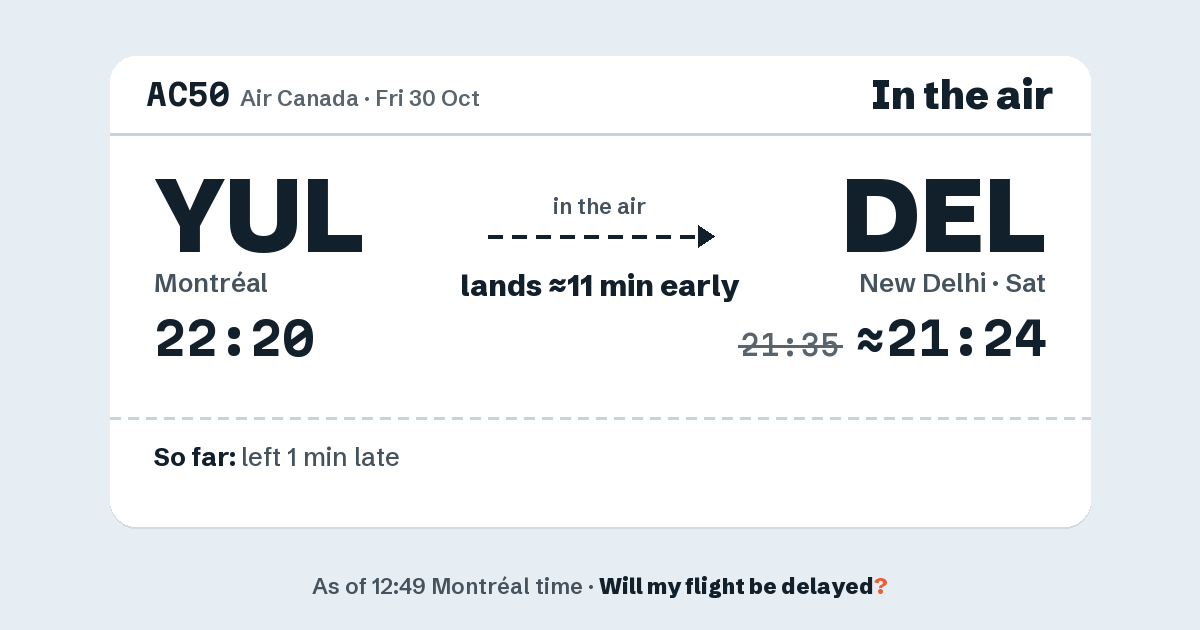 Link preview: AC50 lands about 21:24
