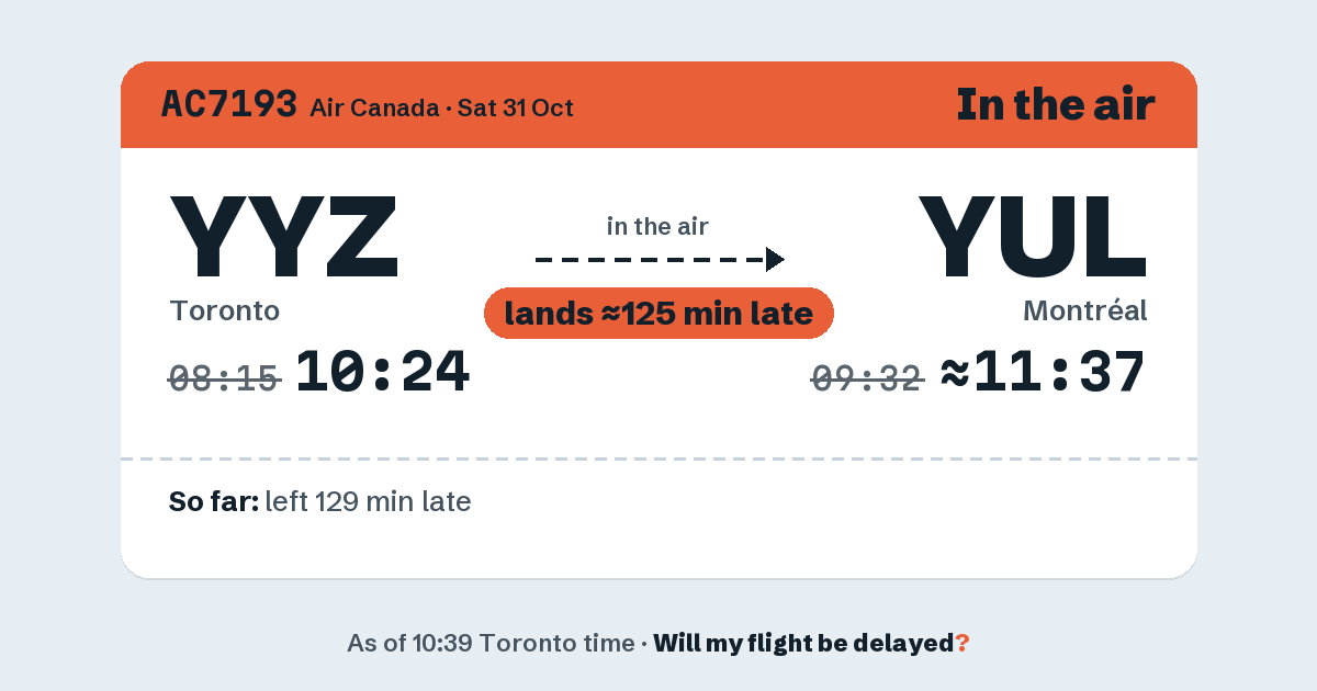 Link preview: AC7193 lands about 11:36