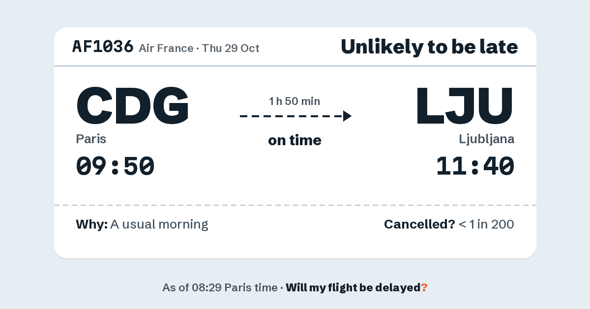 Link preview: AF1036 lands about 11:39