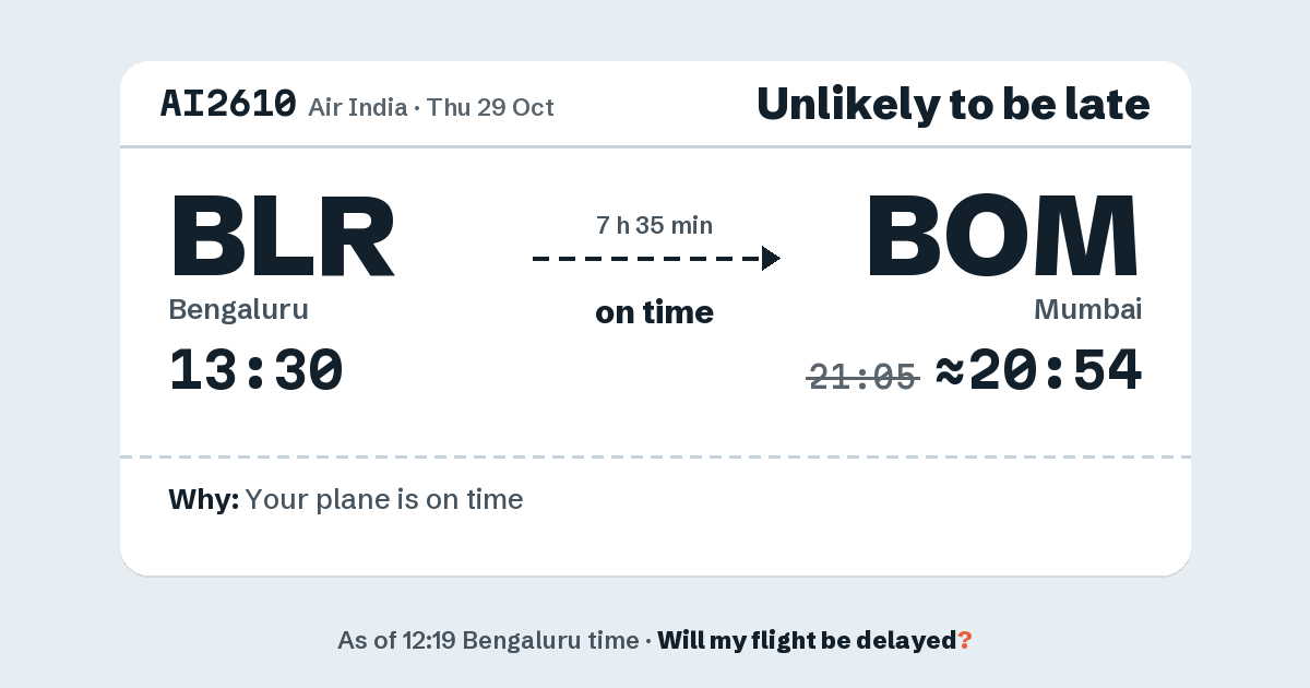 Link preview: AI2610 lands about 20:54