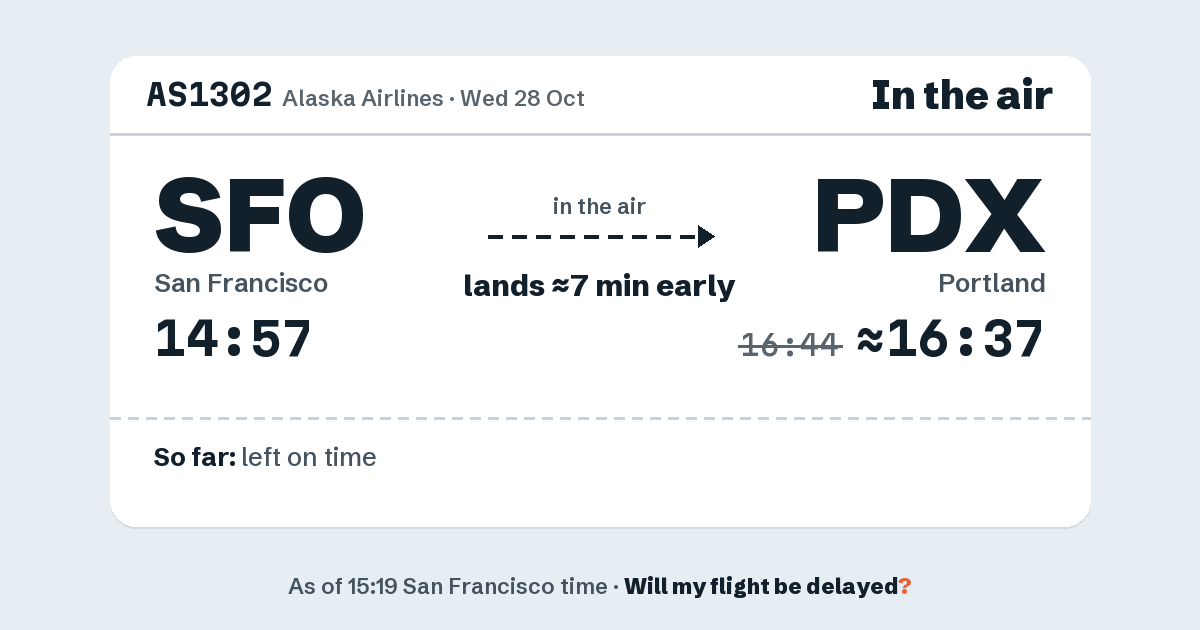 Link preview: AS1302 lands about 16:37