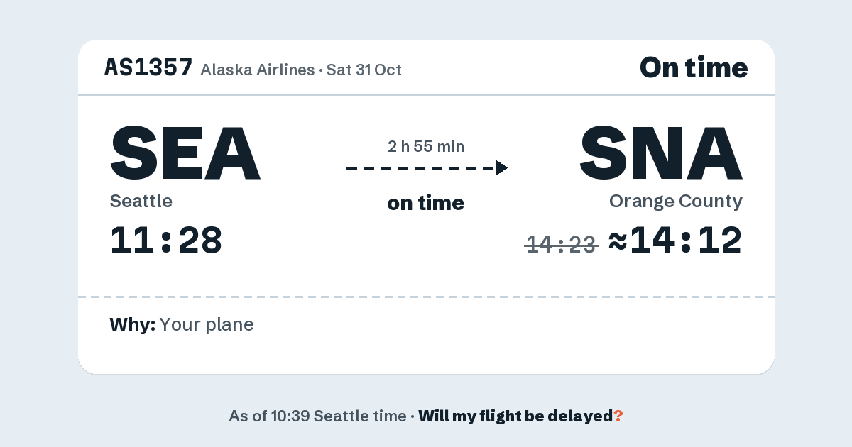 Link preview: AS1357 lands about 14:12