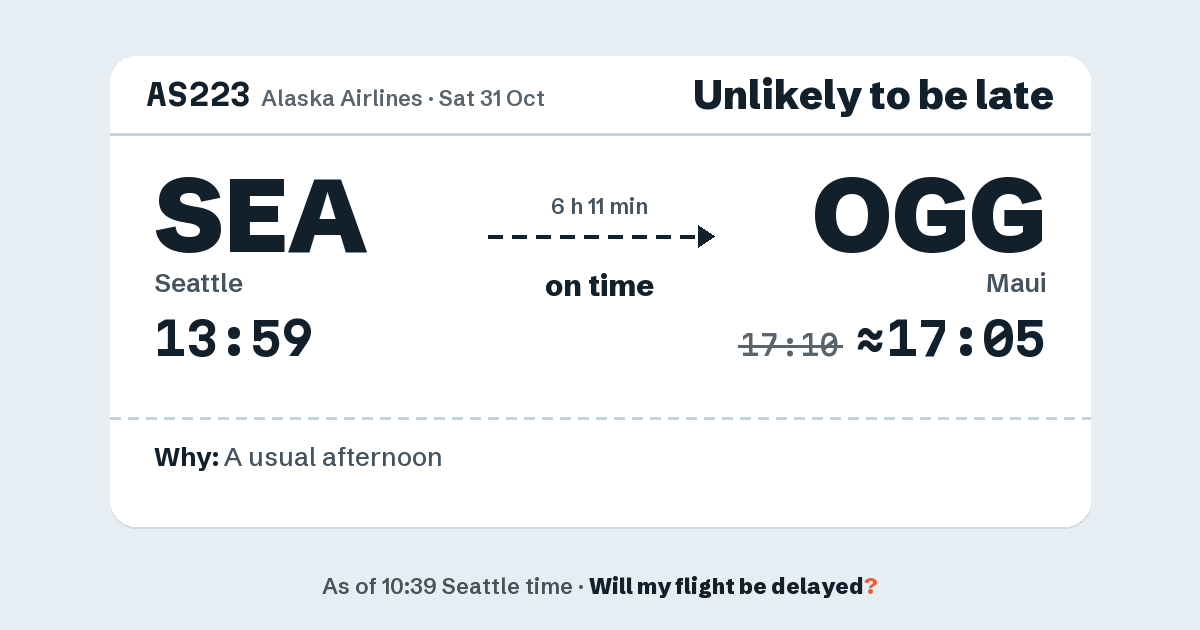 Link preview: AS223 lands about 17:05