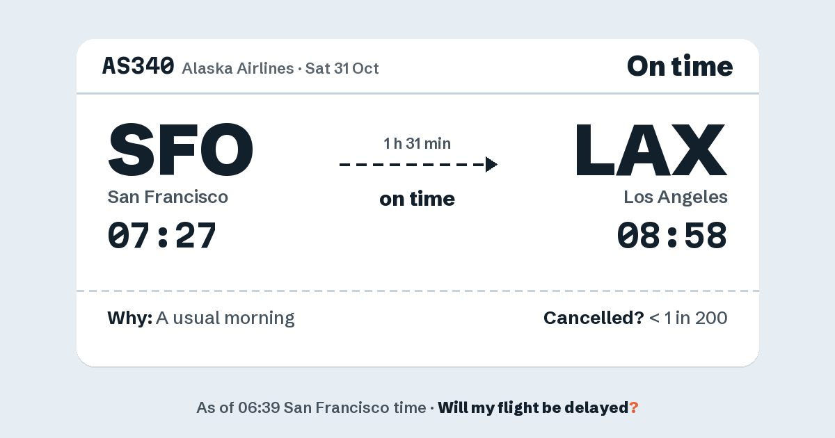 Link preview: AS340 lands about 08:54