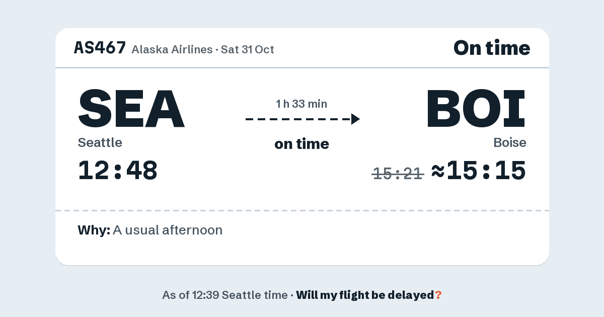 Link preview: AS467 lands about 15:15