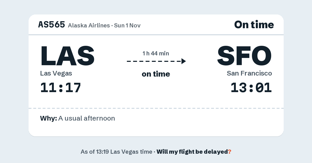 Link preview: AS565 lands about 12:57