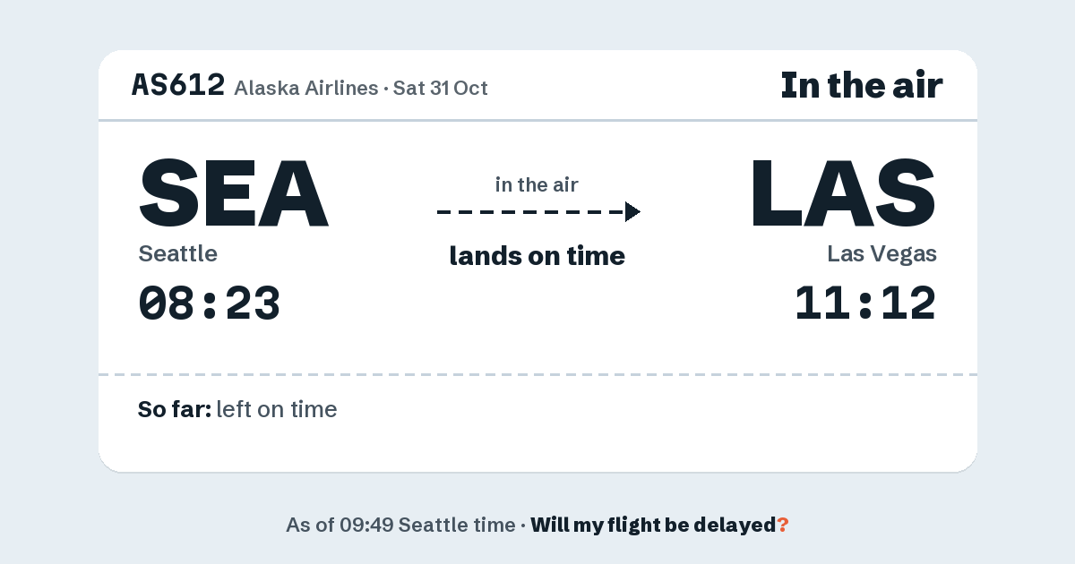 Link preview: AS612 lands about 11:08