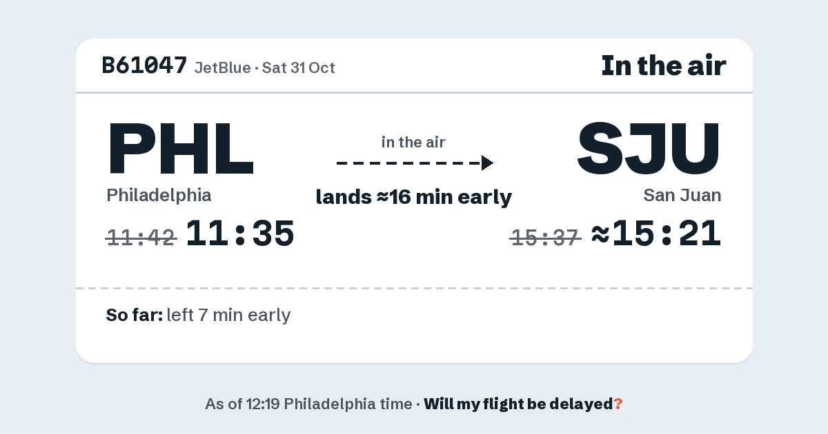 Link preview: B61047 lands about 15:21