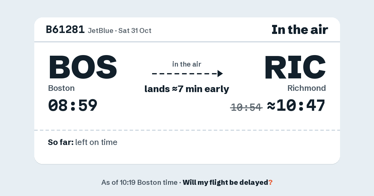 Link preview: B61281 lands about 10:47