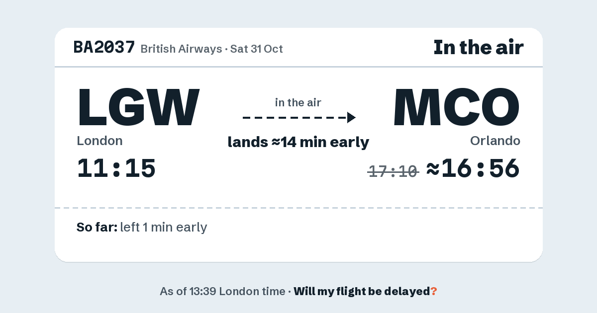 Link preview: BA2037 lands about 16:56