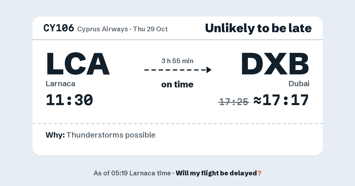 Link preview: CY106 lands about 17:17