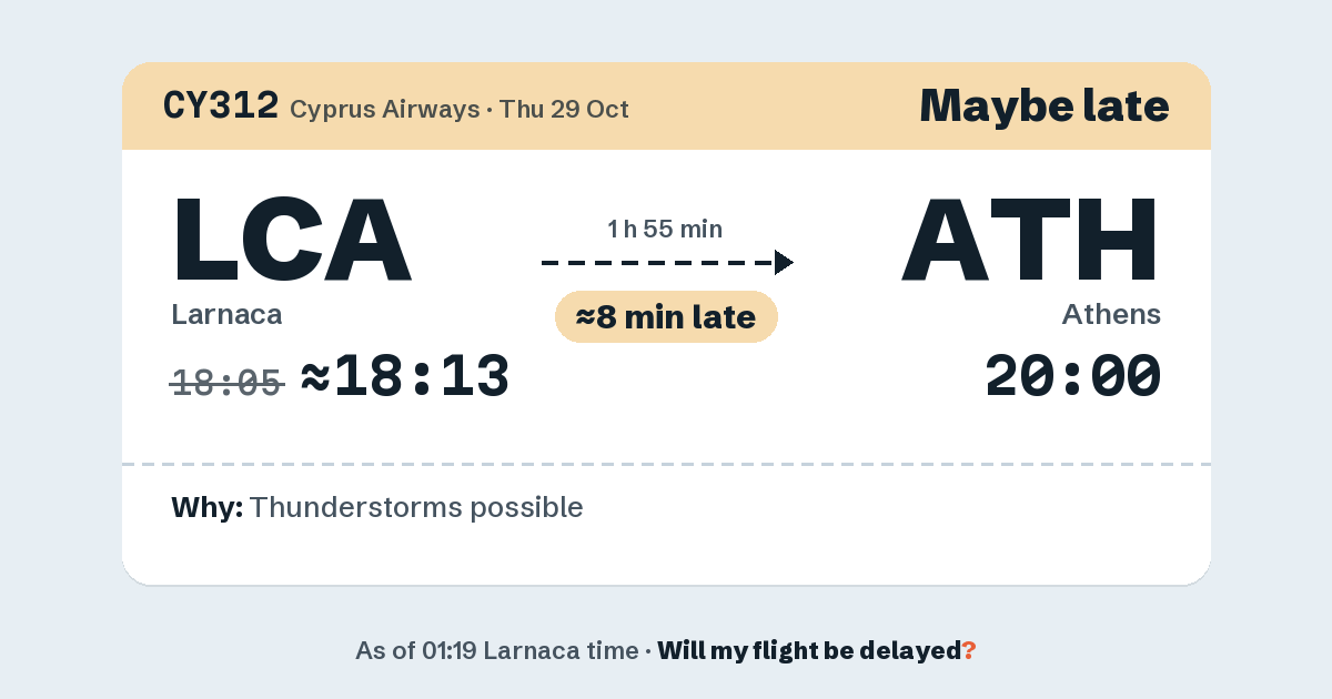 Link preview: CY312 lands about 20:03