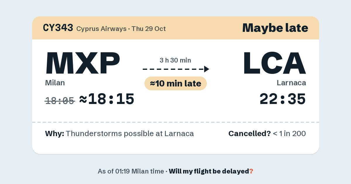 Link preview: CY343 lands about 22:35