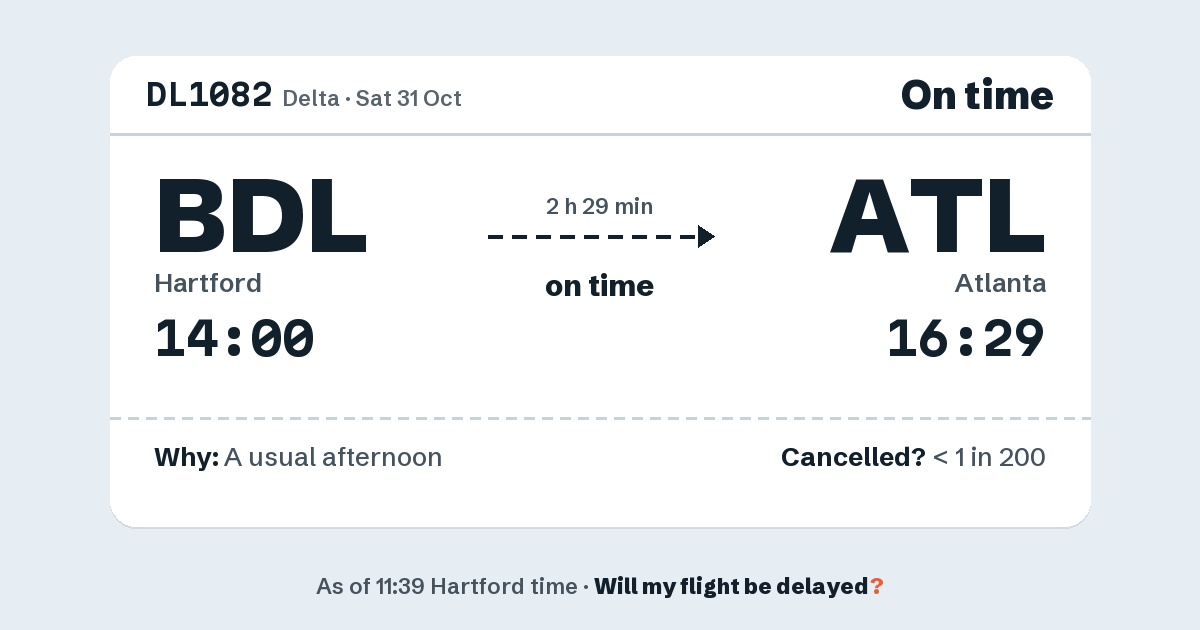 Link preview: DL1082 lands about 16:25