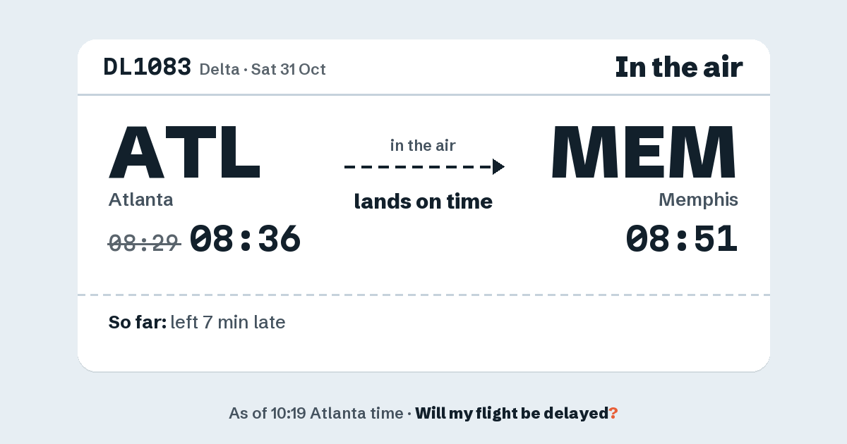 Link preview: DL1083 lands about 08:53
