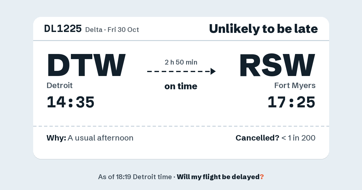 Link preview: DL1225 lands about 17:22