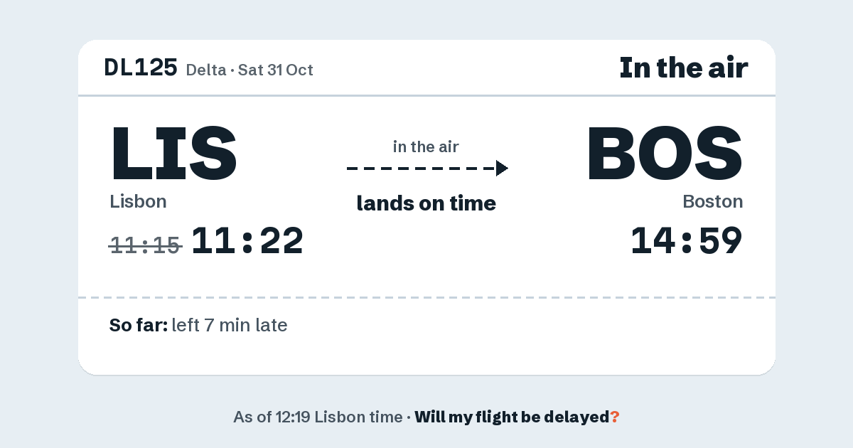 Link preview: DL125 lands about 14:57