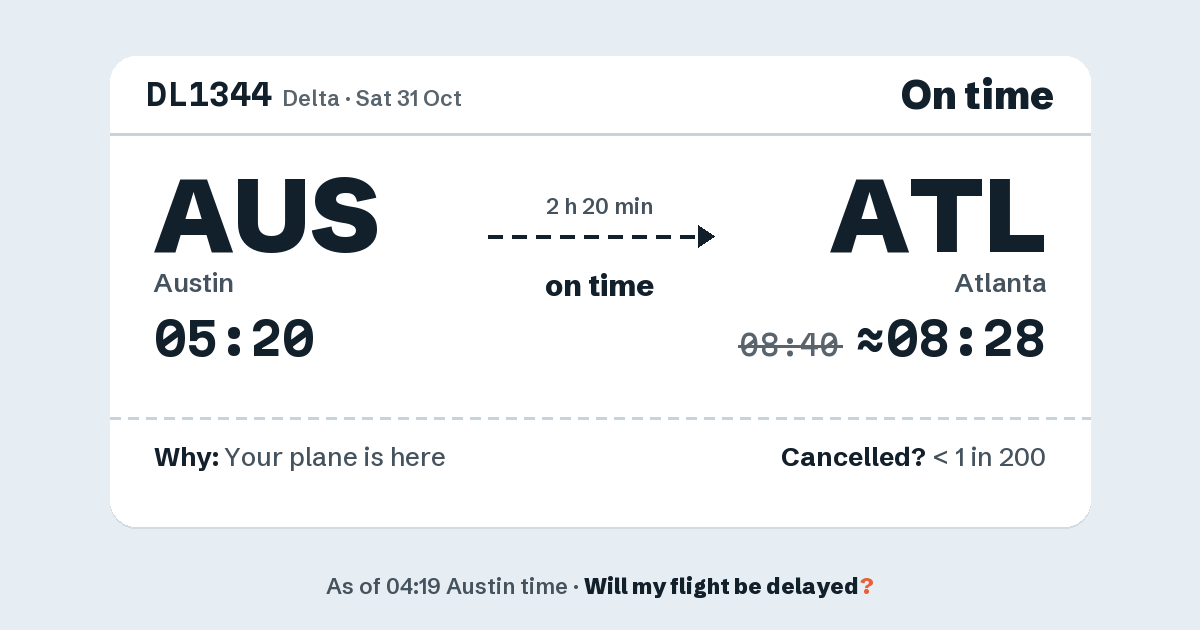 Link preview: DL1344 lands about 08:28