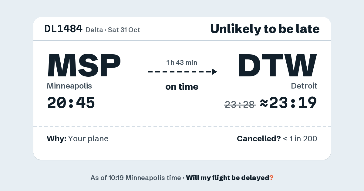 Link preview: DL1484 lands about 23:19