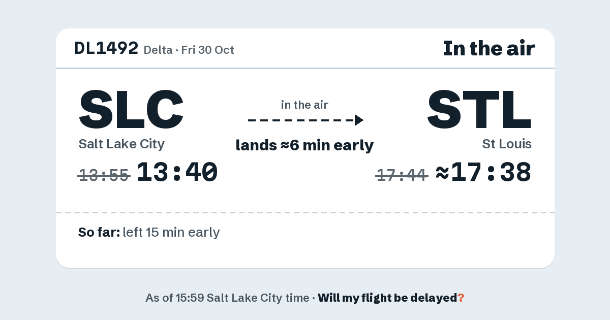 Link preview: DL1492 lands about 17:38