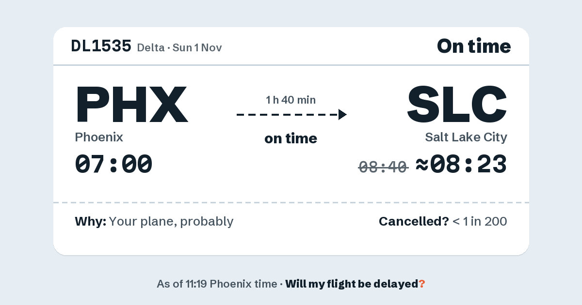 Link preview: DL1535 lands about 08:23