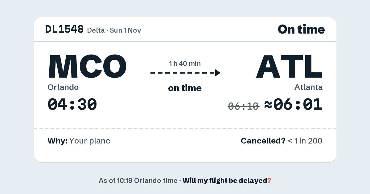 Link preview: DL1548 lands about 06:01