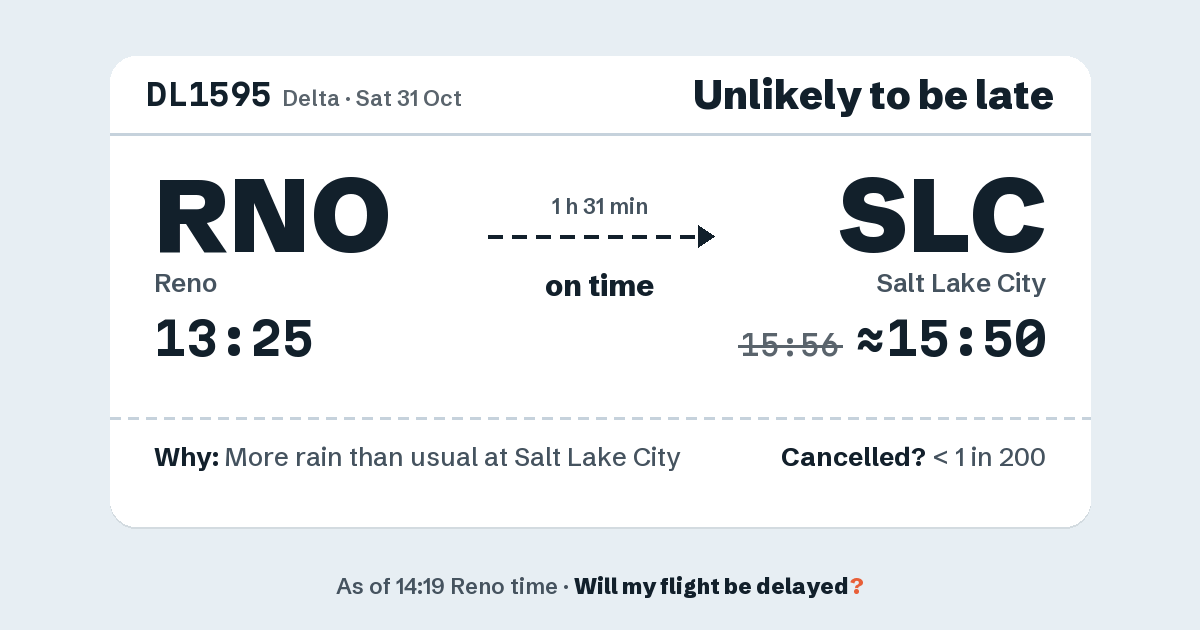Link preview: DL1595 lands about 15:50