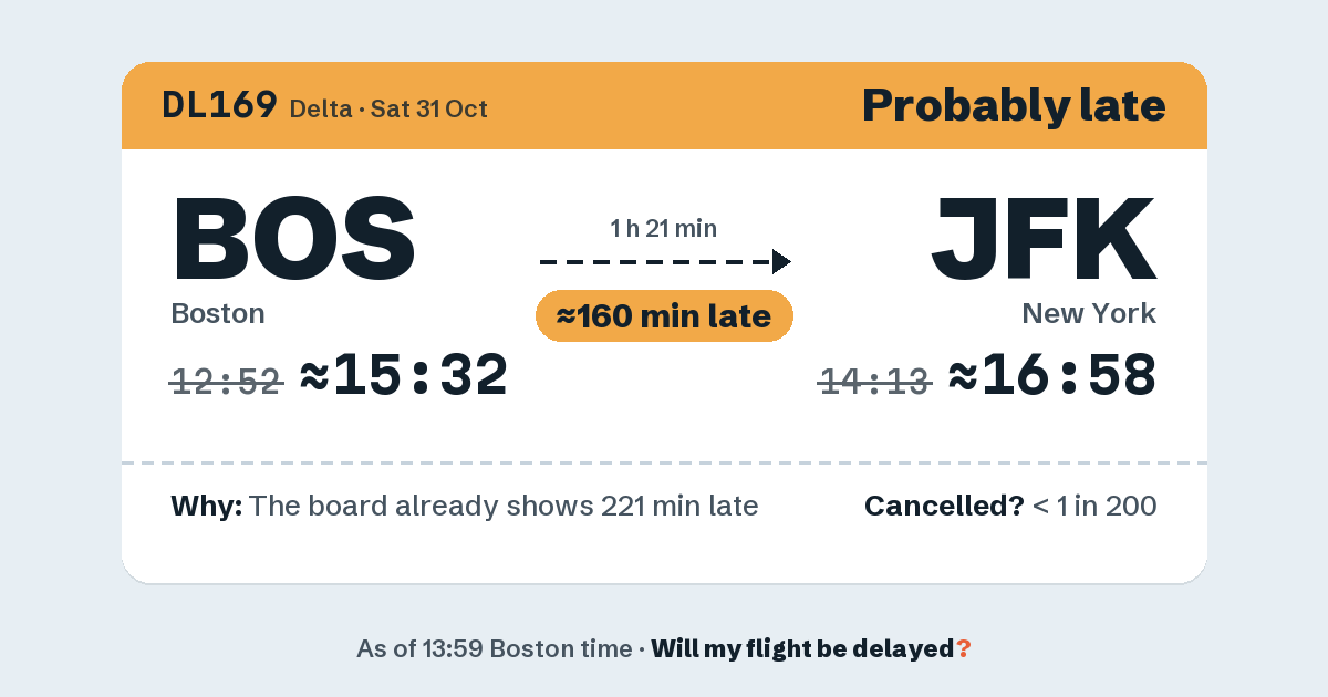 Link preview: DL169 lands about 16:56