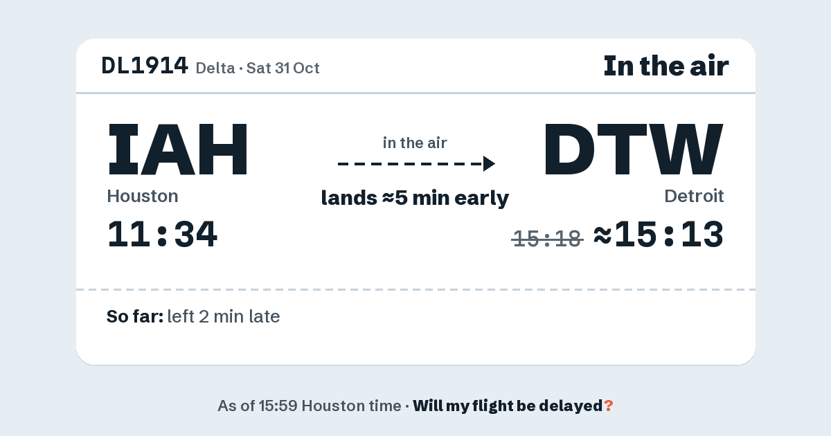 Link preview: DL1914 lands about 15:13