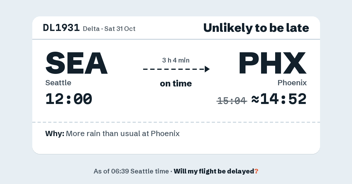 Link preview: DL1931 lands about 14:52